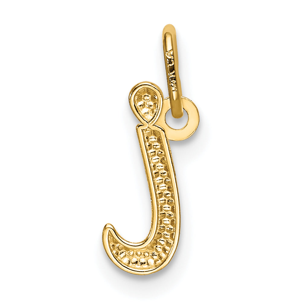 14K Gelbgold 14K Gelbgold Buchstabe I Initiale Charm