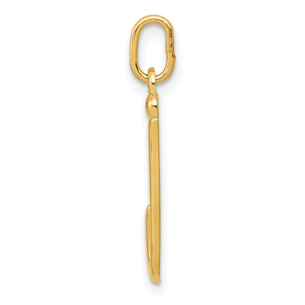 14K Gelbgold 14K Gelbgold Buchstabe J Initiale Charm