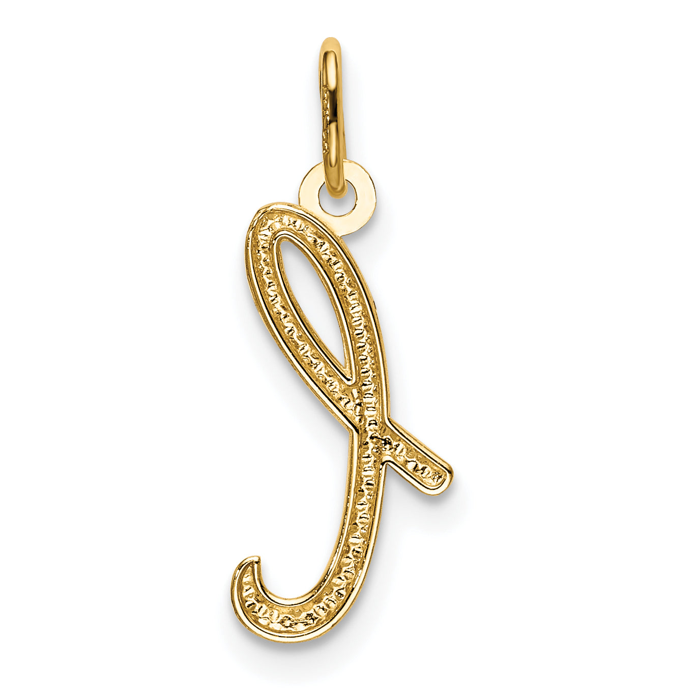 14K Gelbgold 14K Gelbgold Buchstabe L Initiale Charm