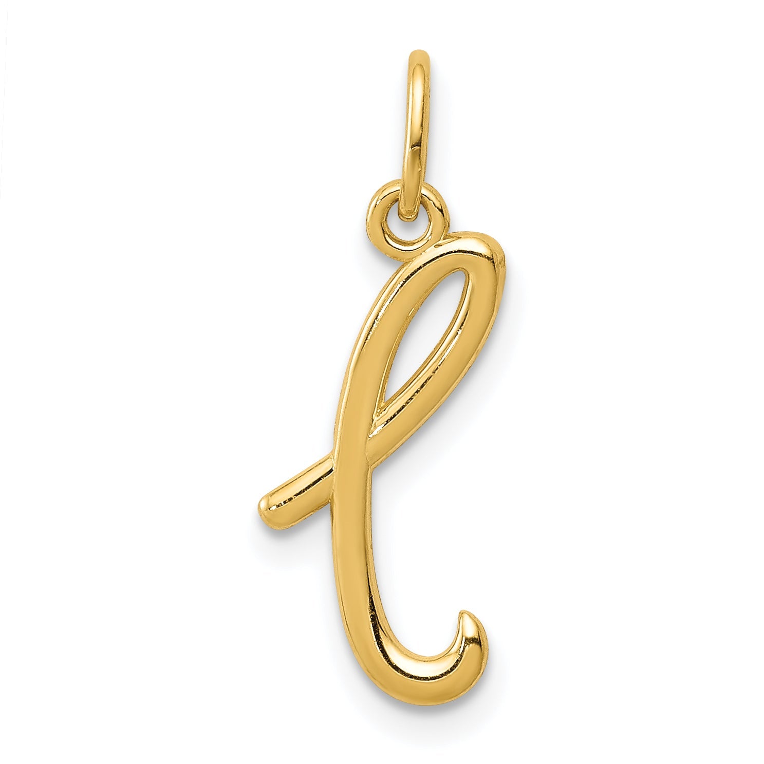 14K Gelbgold 14K Gelbgold Buchstabe L Initiale Charm