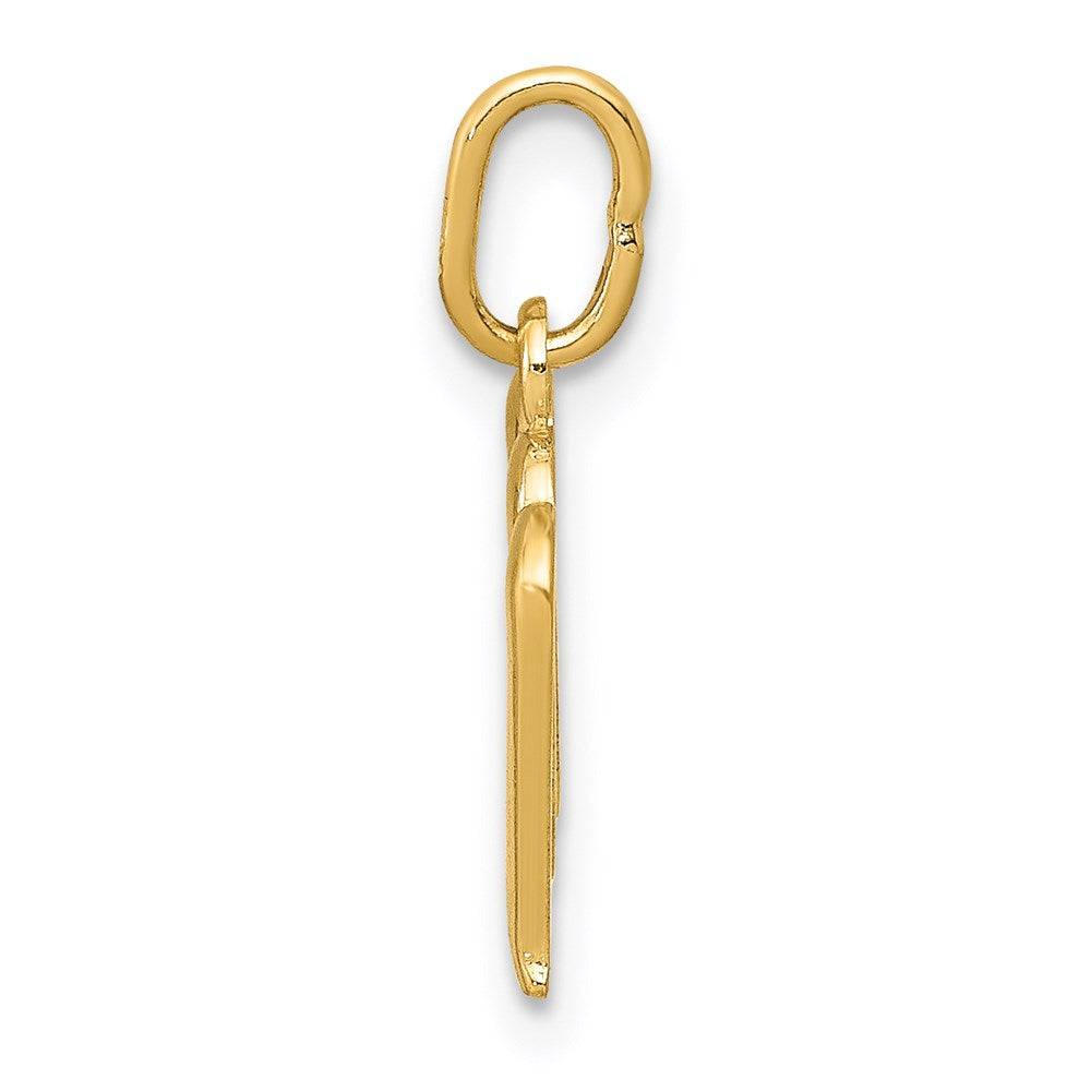 14K Gelbgold 14K Gelbgold Buchstabe M Initiale Charm