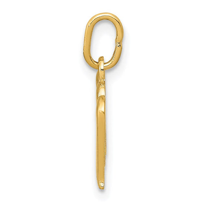 14K Gelbgold 14K Gelbgold Buchstabe M Initiale Charm