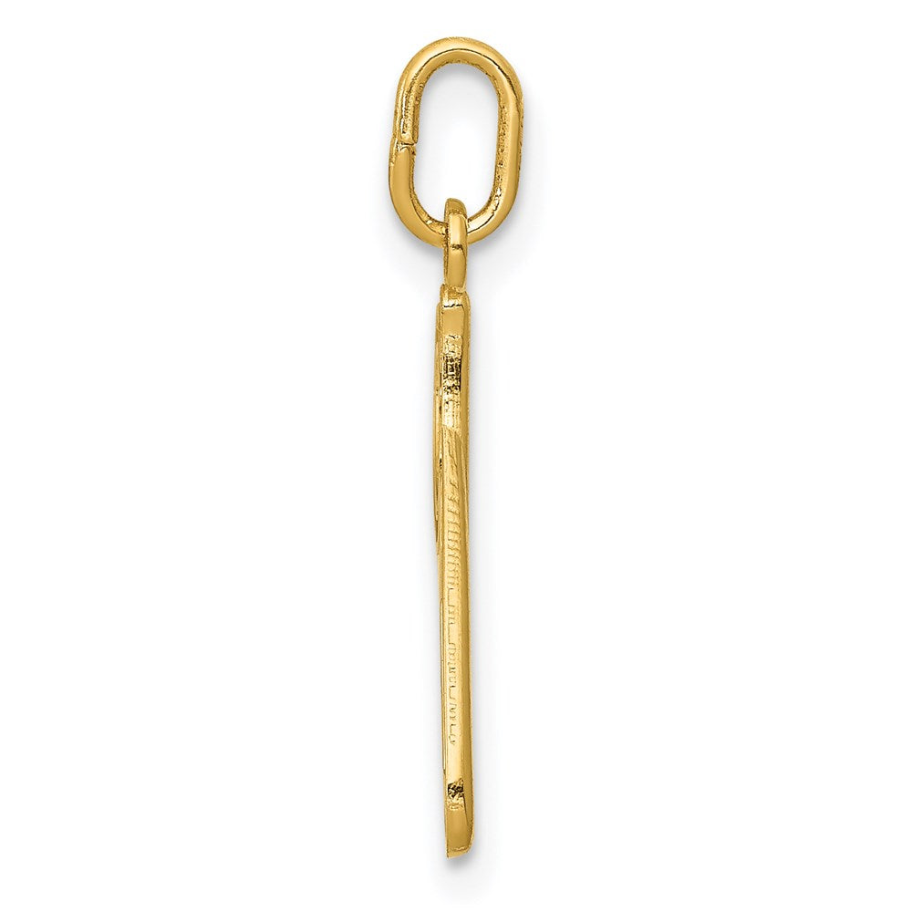 14K Gelbgold 14K Gelbgold Buchstabe P Initiale Charm