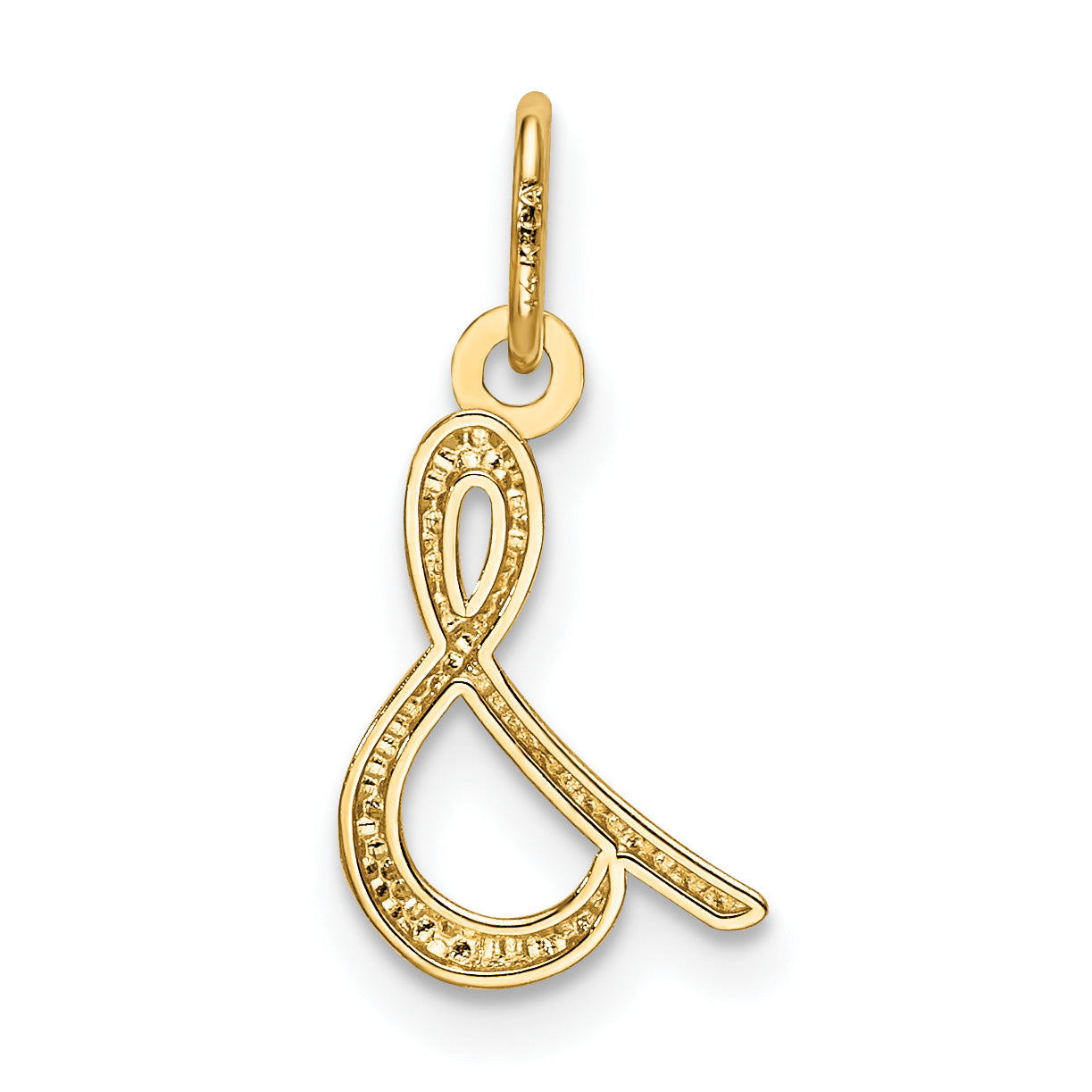 14K Gelbgold 14K Gelbgold Buchstabe S Initiale Charm