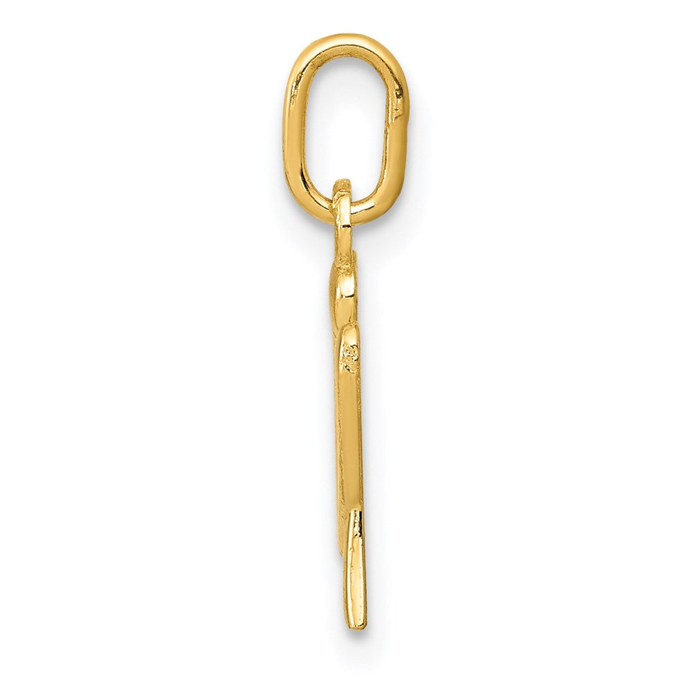 14K Gelbgold 14K Gelbgold Buchstabe U Initiale Charm