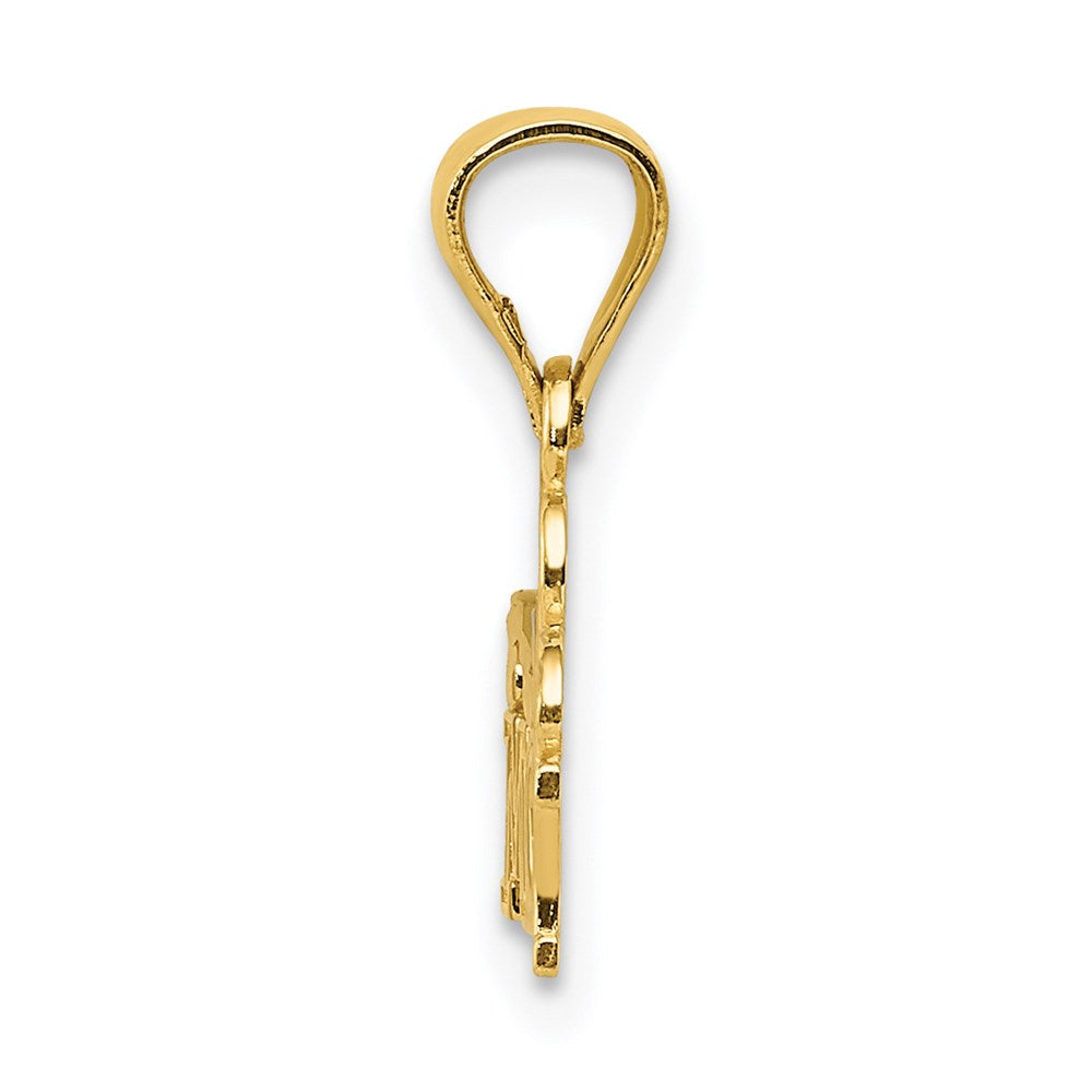 14K Gelbgold 14K Gelbgold I Herz Mommy Anhänger