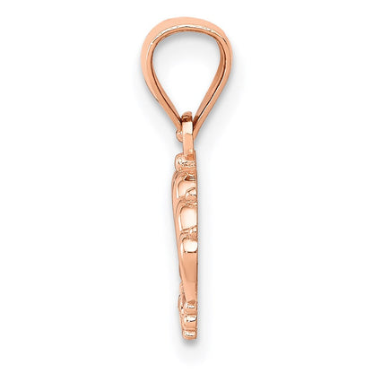 14K Roségold 14K Roségold Krone Anhänger