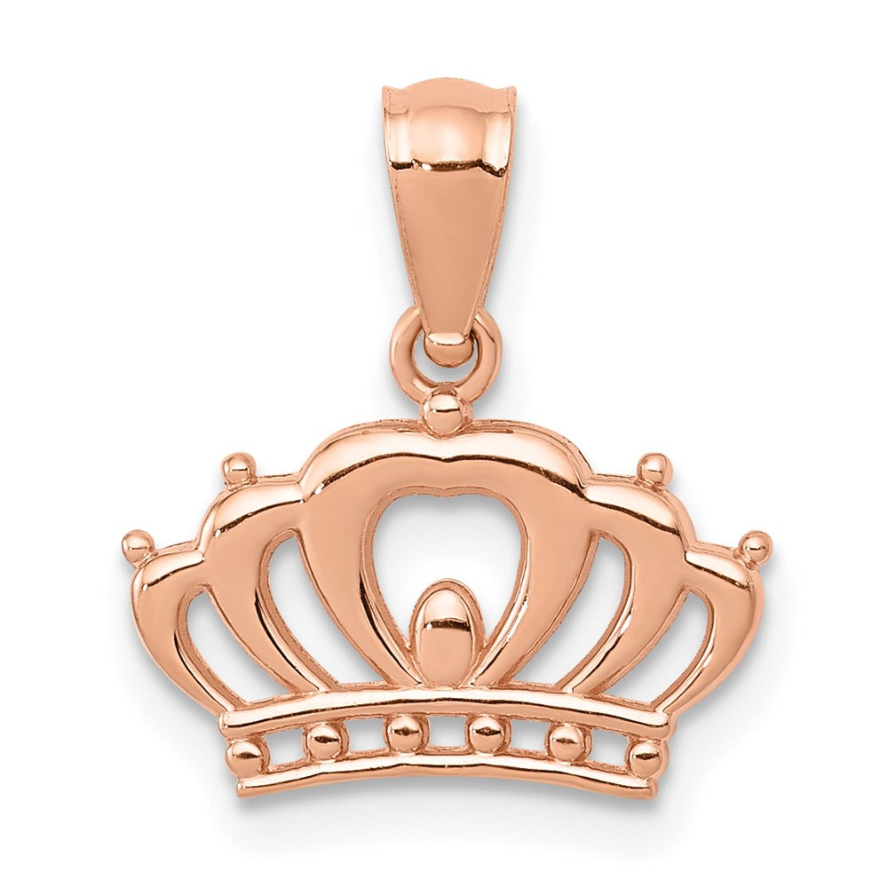 14K Roségold 14K Roségold Krone Anhänger