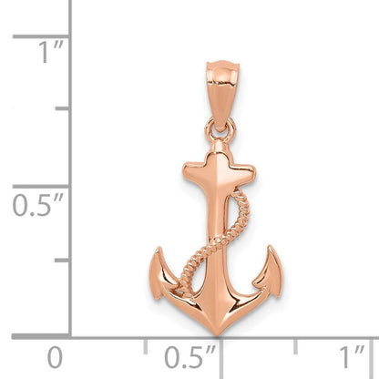14K Roségold 14K Roségold Anker Anhänger