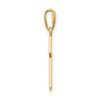 14K Gelbgold 14K Kinder Kreuz Anhänger