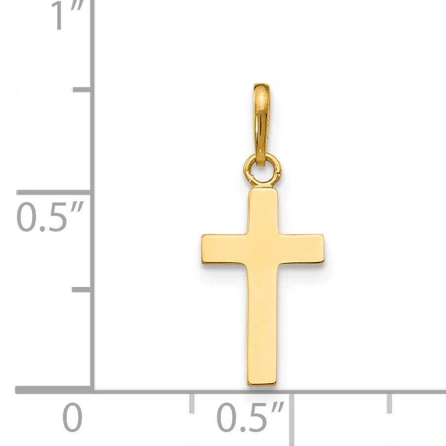 14K Gelbgold 14K Kinder Kreuz Anhänger