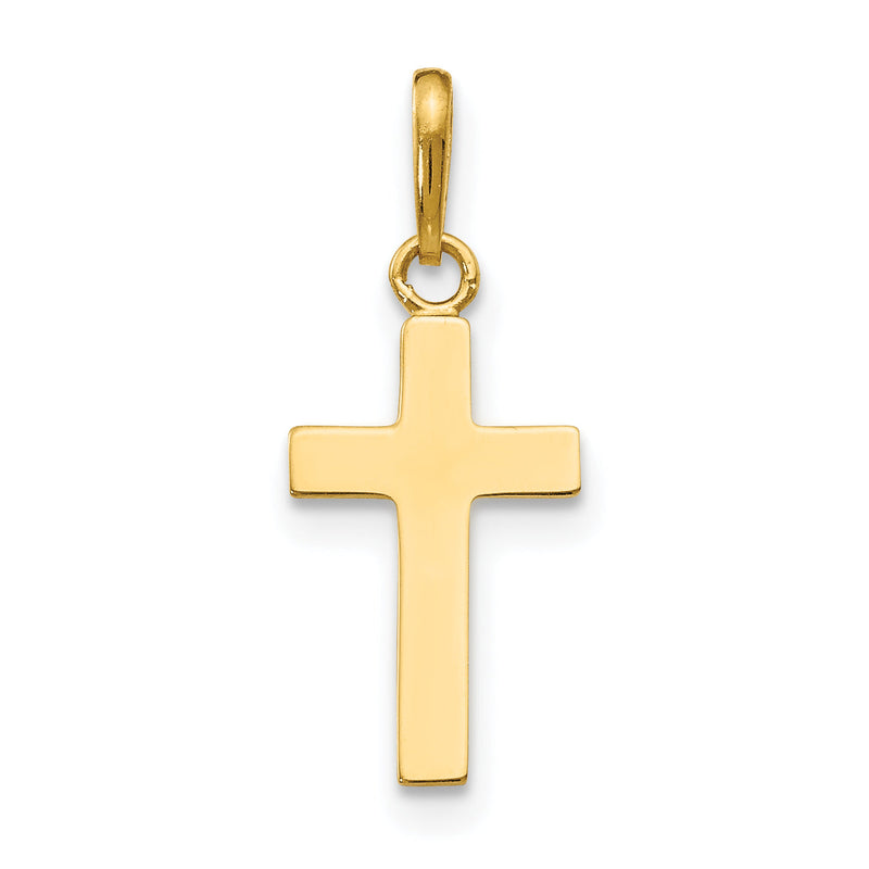 14K Gelbgold 14K Kinder Kreuz Anhänger