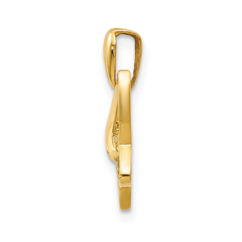 14K Gelbgold 14K Zirkonia Kinder Schmetterling Anhänger
