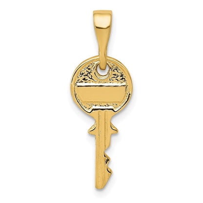 14K Gelbgold 14K Poliert Key Charm