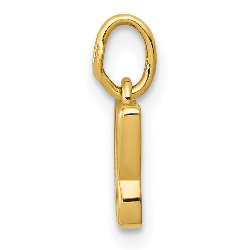 14K Gelbgold 14K Poliert Schmetterling Anhänger