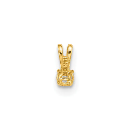14K Gelbgold 14K Childrens Winzig Zirkonia Anhänger