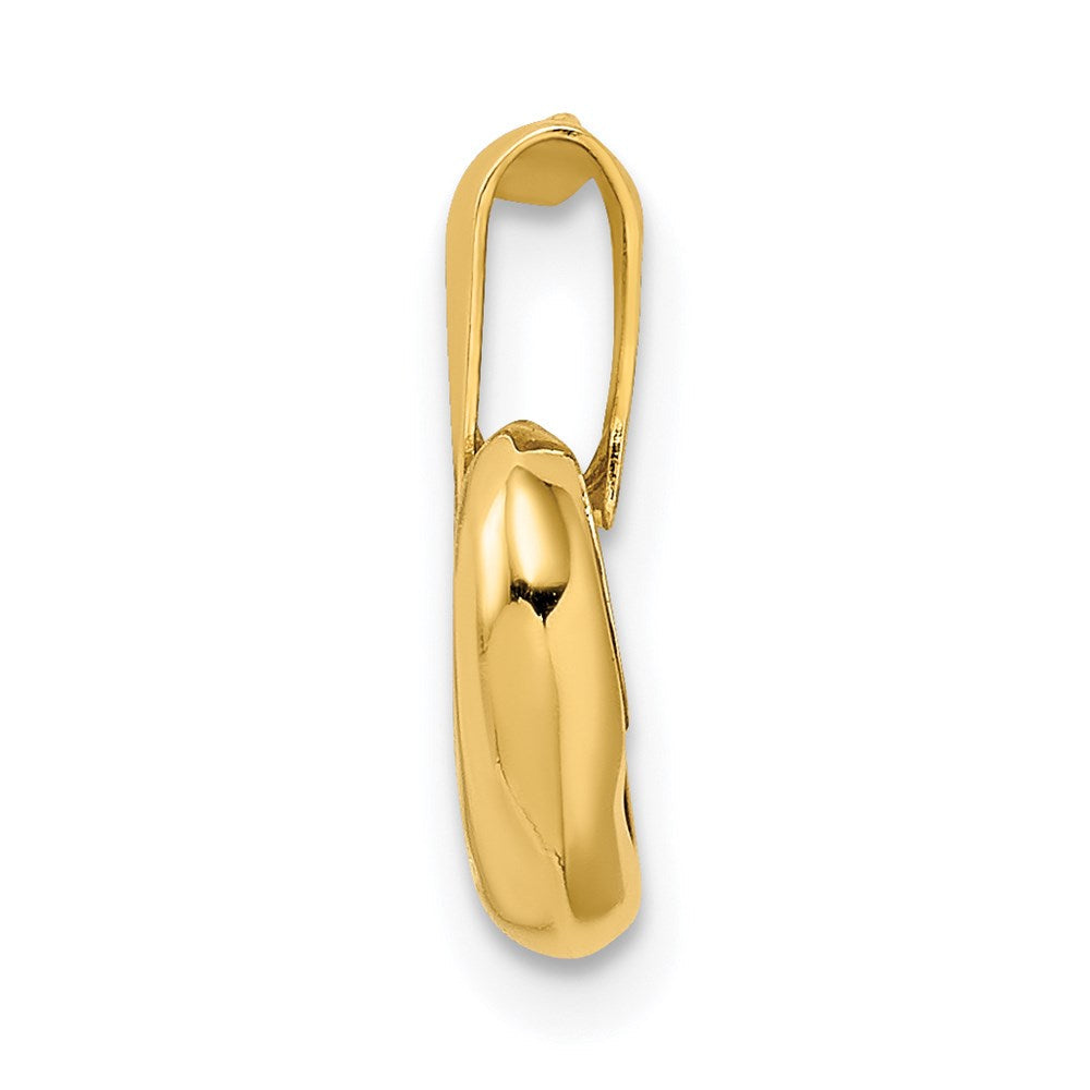 14K Gelbgold 14K Zirkonia Herz Anhänger
