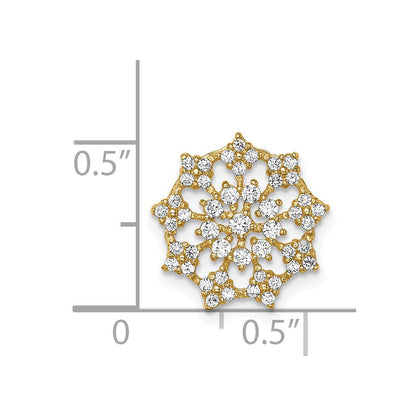 14K Gelbgold 14K Fantasie Zirkonia Kette Anhänger
