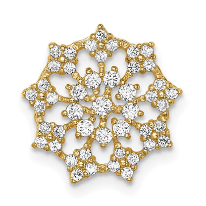 14K Gelbgold 14K Fantasie Zirkonia Kette Anhänger