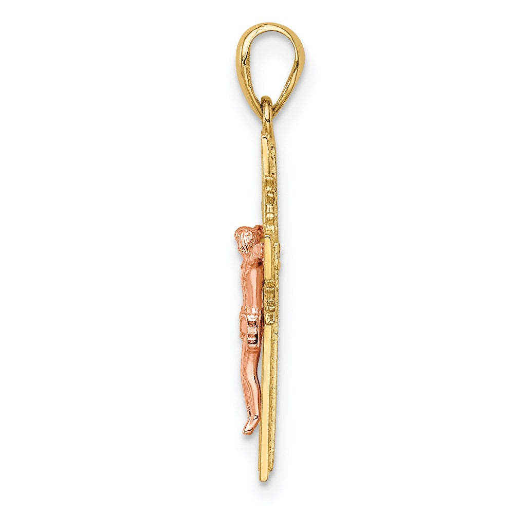 14K Bicolor 14K Bicolor Kruzifix Anhänger