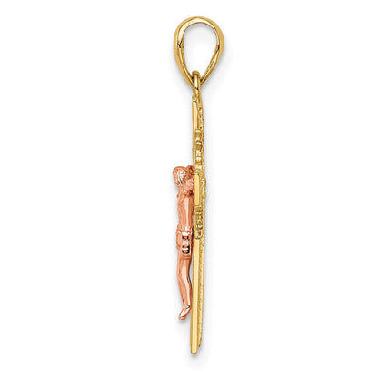 14K Bicolor 14K Bicolor Kruzifix Anhänger
