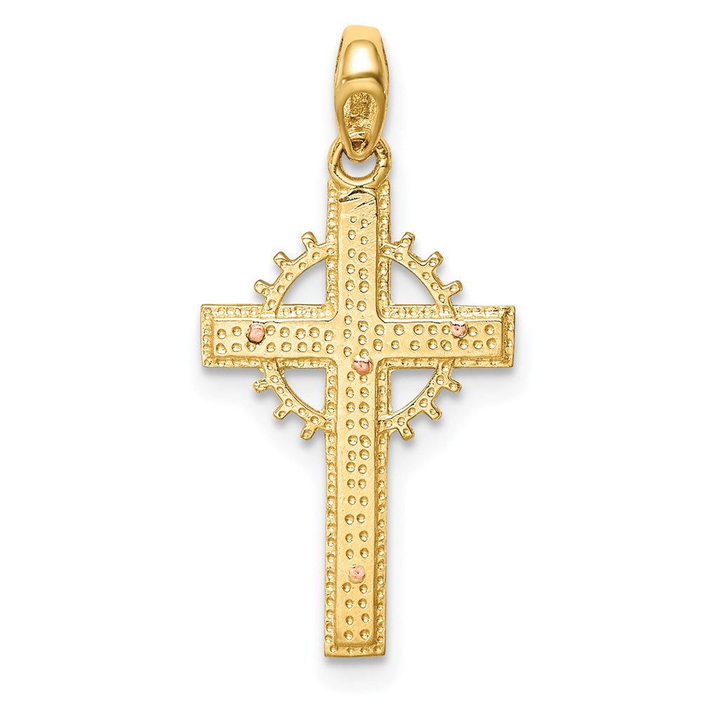 14K Bicolor 14K Bicolor Kruzifix Anhänger