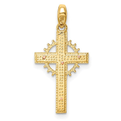14K Bicolor 14K Bicolor Kruzifix Anhänger