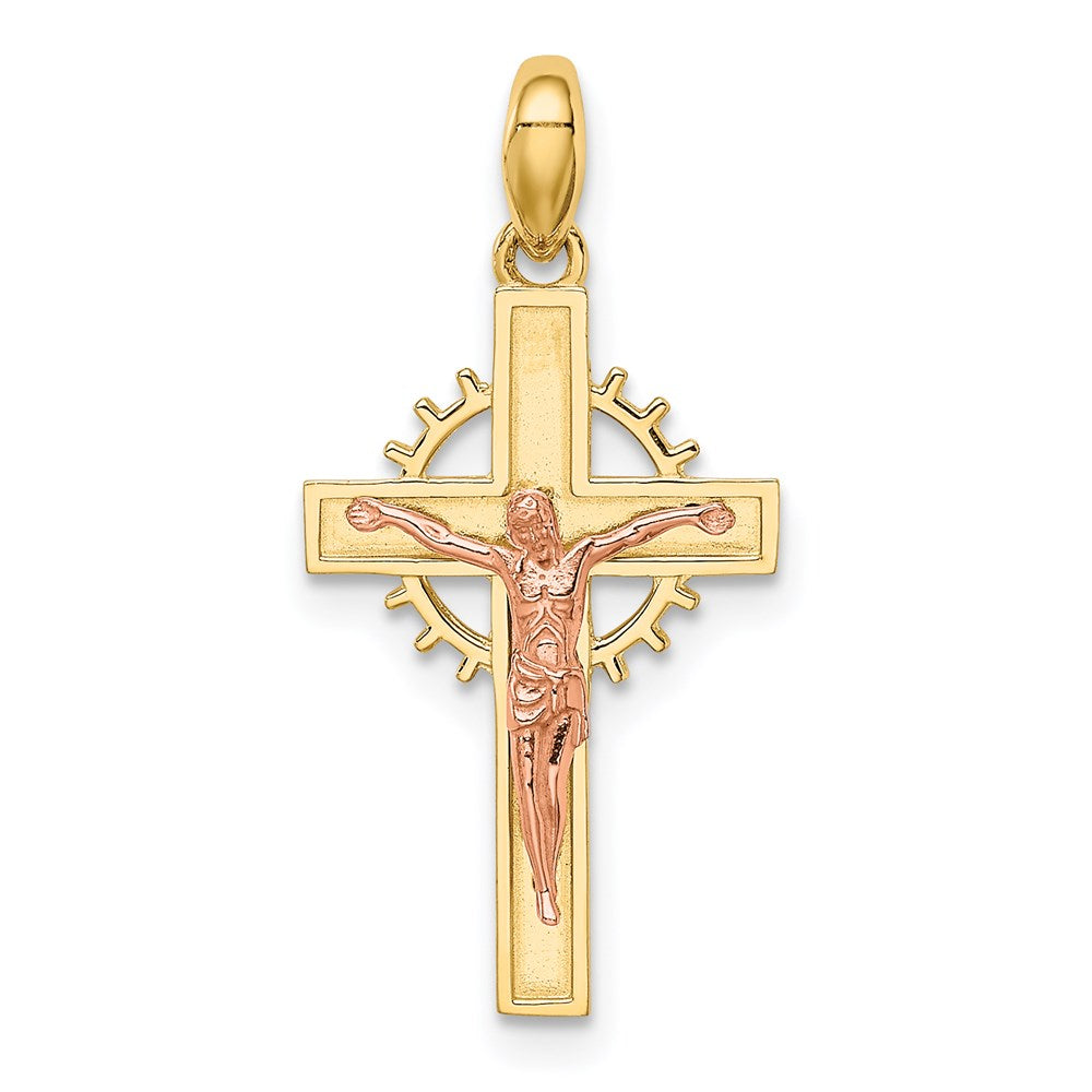 14K Bicolor 14K Bicolor Kruzifix Anhänger