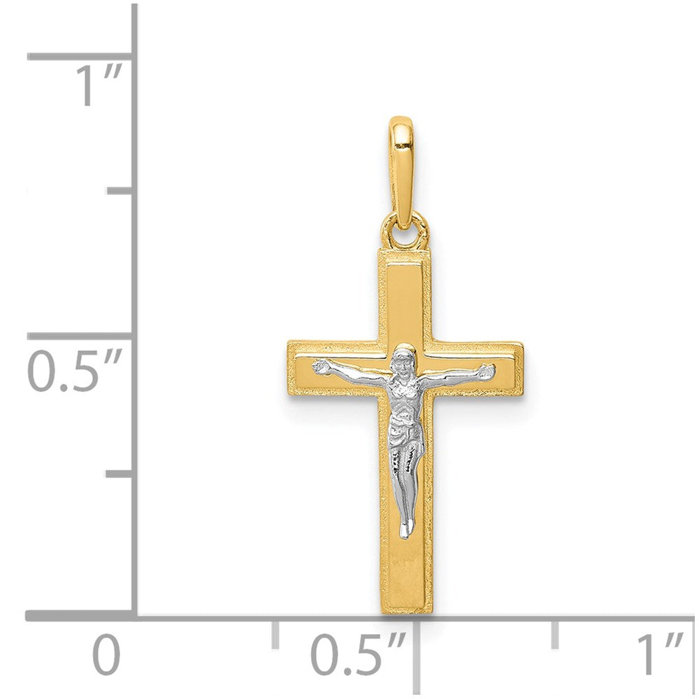 14K Bicolor 14K Bicolor Kruzifix Anhänger