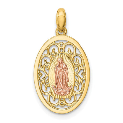 14K Bicolor 14K Bicolor Our Damen Of Guadalupe Anhänger