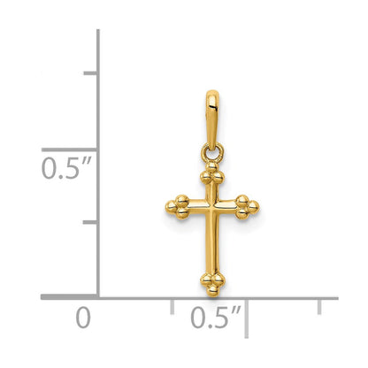 14K Gelbgold 14K Kreuz Anhänger