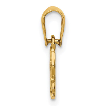 14K Gelbgold 14K Kitten Anhänger