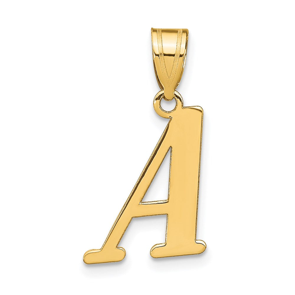 14K Gelbgold 14K Poliert Buchstabe A Initiale Anhänger