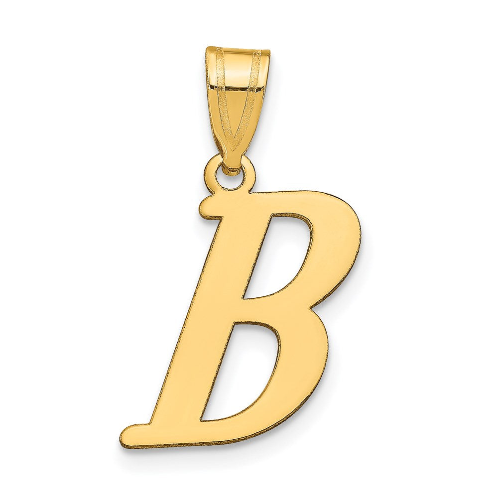 14K Gelbgold 14K Poliert Buchstabe B Initiale Anhänger