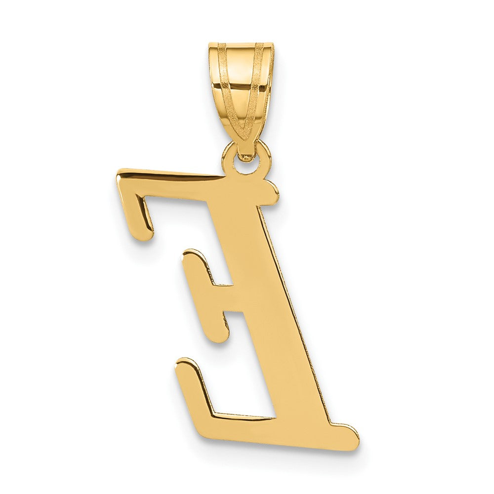 14K Gelbgold 14K Poliert Buchstabe E Initiale Anhänger