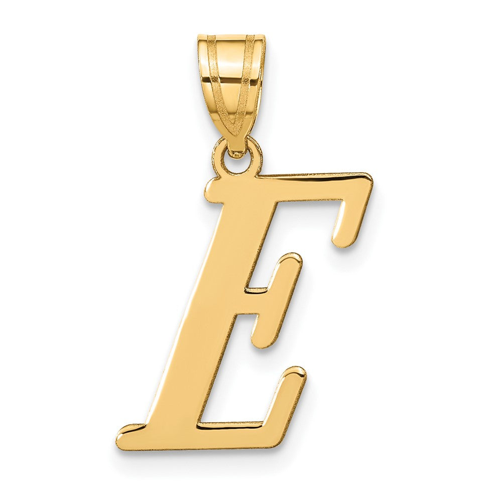 14K Gelbgold 14K Poliert Buchstabe E Initiale Anhänger