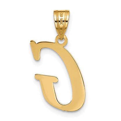 14K Gelbgold 14K Poliert Buchstabe G Initiale Anhänger