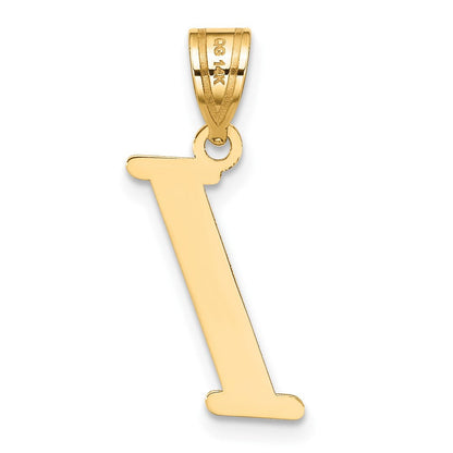 14K Gelbgold 14K Poliert Buchstabe I Initiale Anhänger