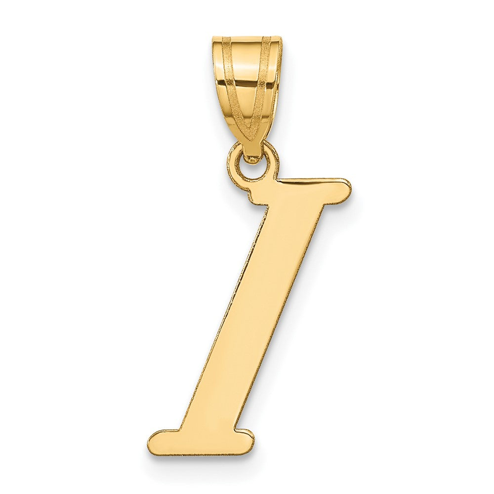 14K Gelbgold 14K Poliert Buchstabe I Initiale Anhänger