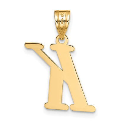 14K Gelbgold 14K Poliert Buchstabe K Initiale Anhänger
