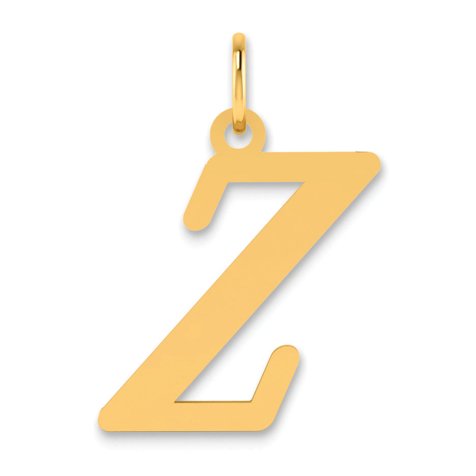14K Gelbgold 14K Poliert Buchstabe Z Initiale Anhänger