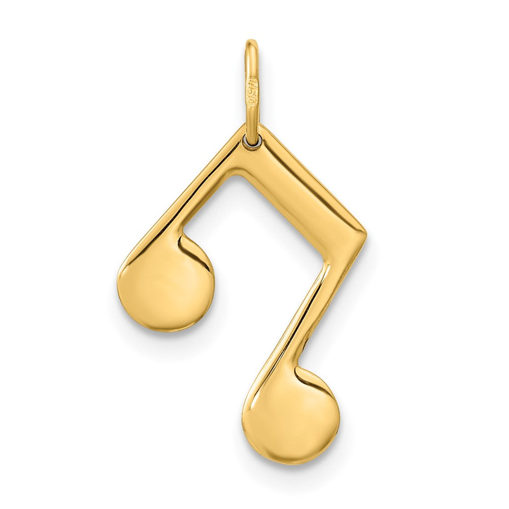 14K Gelbgold 14K Poliert Musik Note Anhänger