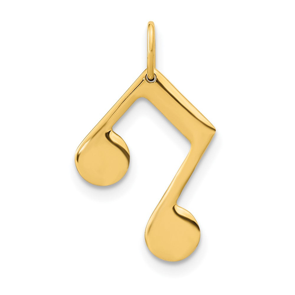 14K Gelbgold 14K Poliert Musik Note Anhänger