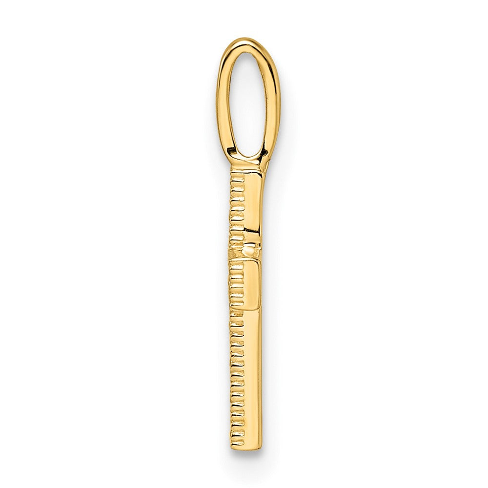 14K Gelbgold 14K Zirkonia Kreuz Anhänger