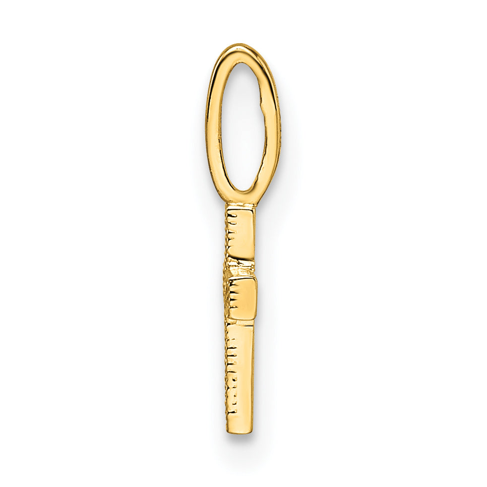 14K Gelbgold 14K Zirkonia Kreuz Anhänger