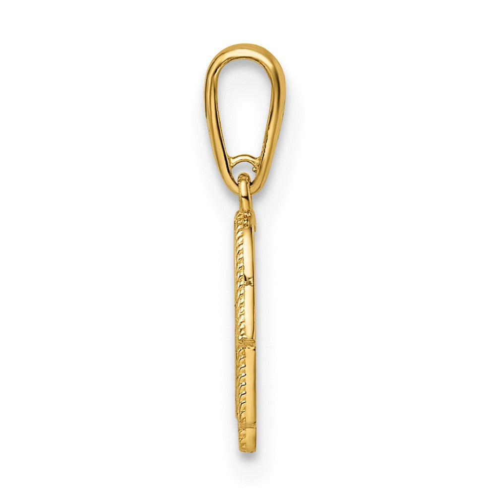 14K Gelbgold 14K Hamsa Anhänger