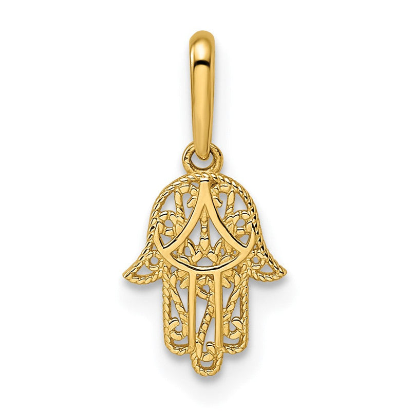 14K Gelbgold 14K Hamsa Anhänger