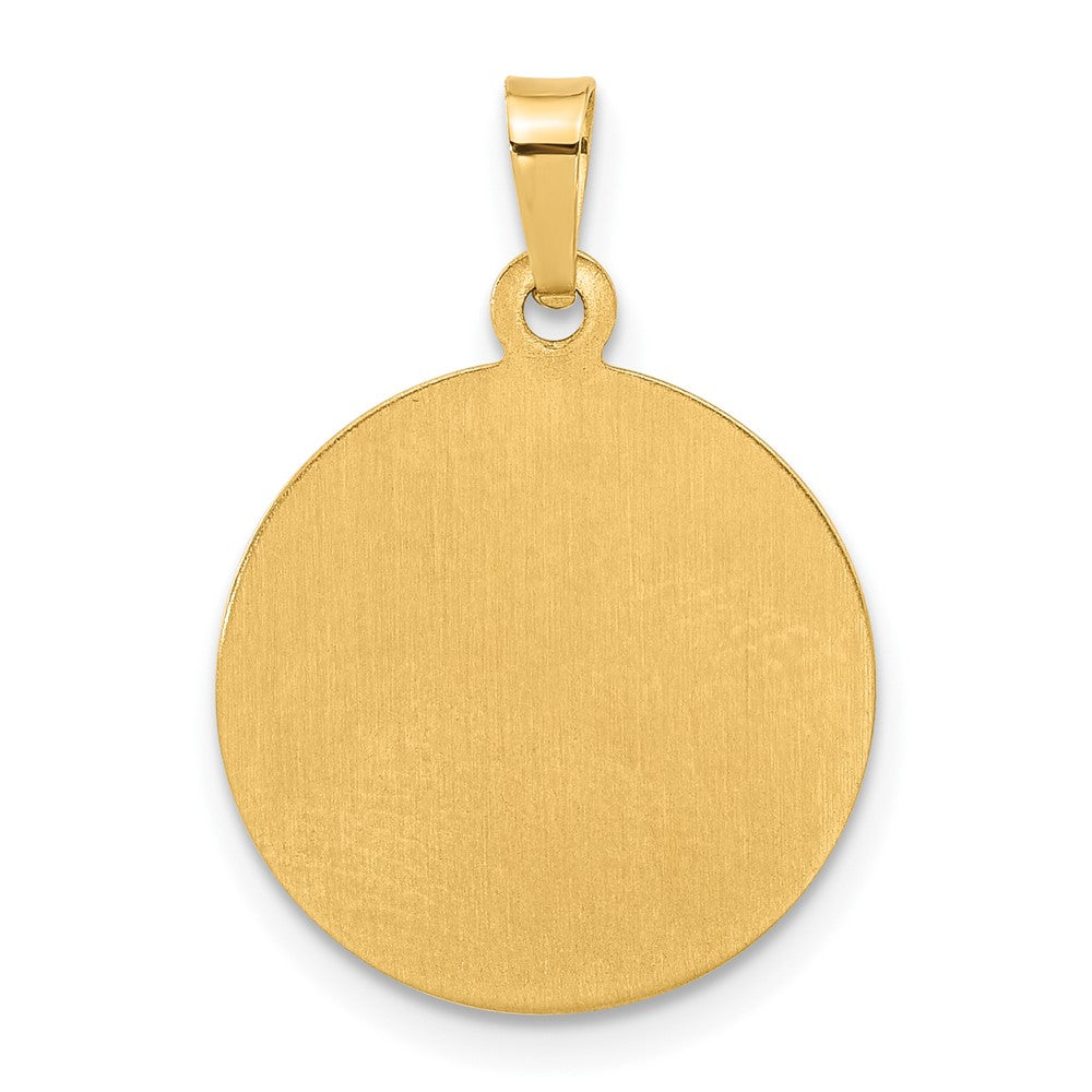 14K Gelbgold Hohl Buddha Charm