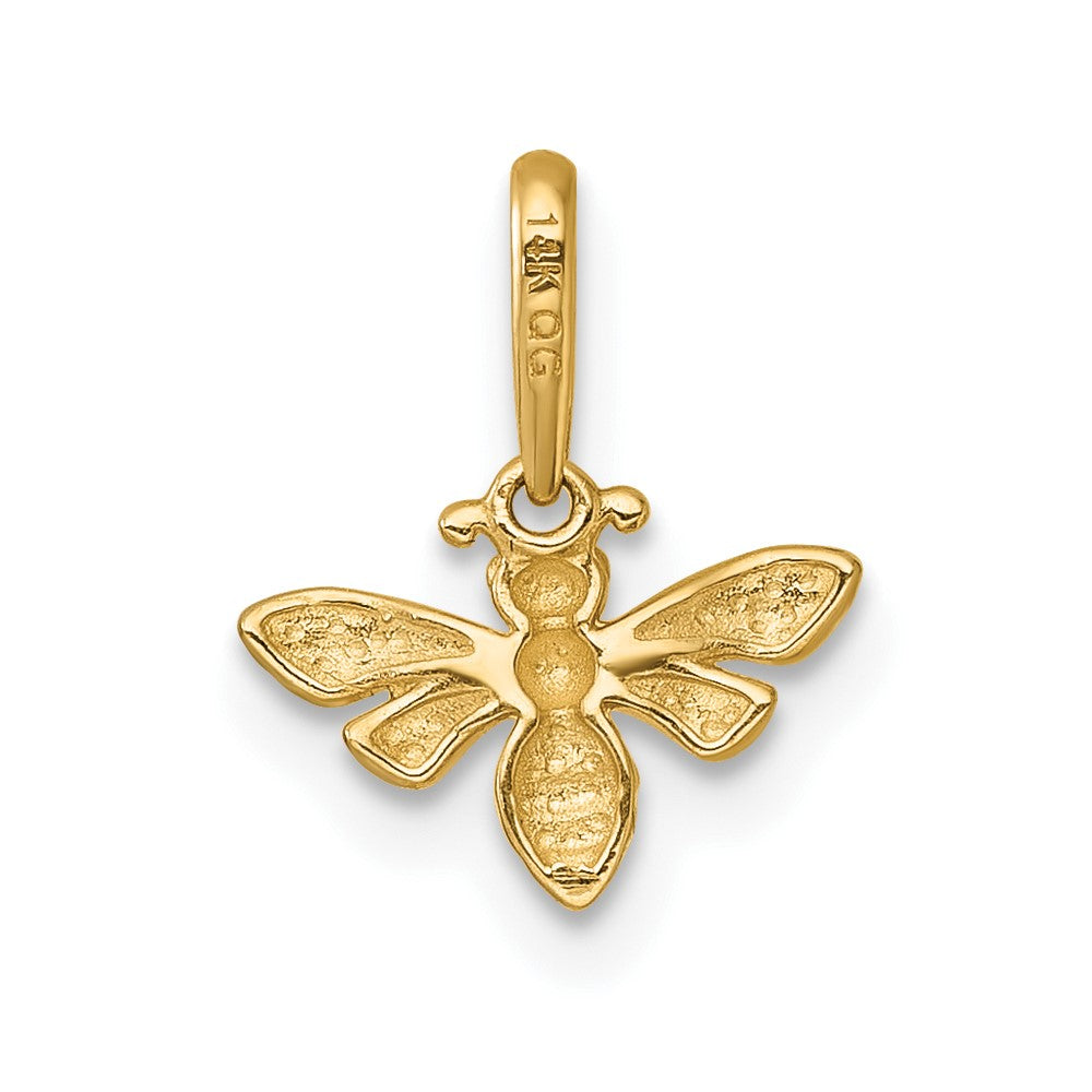 14K Gelbgold Poliert Biene Anhänger