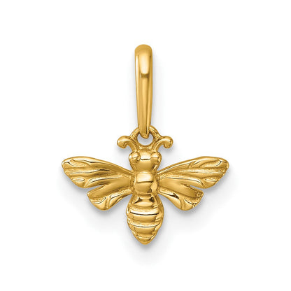 14K Gelbgold Poliert Biene Anhänger